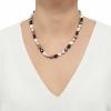 Honora 8-9 mm Tuxedo Baroque FW Cultured Rice Pearl Strand Necklace in Silver