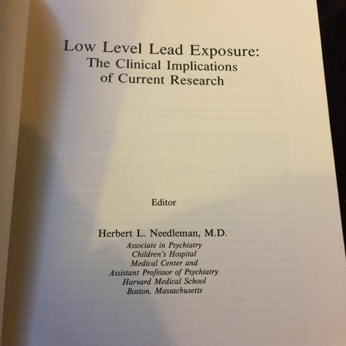 LOW Level Lead Exposure The Clinical implications of Current Research