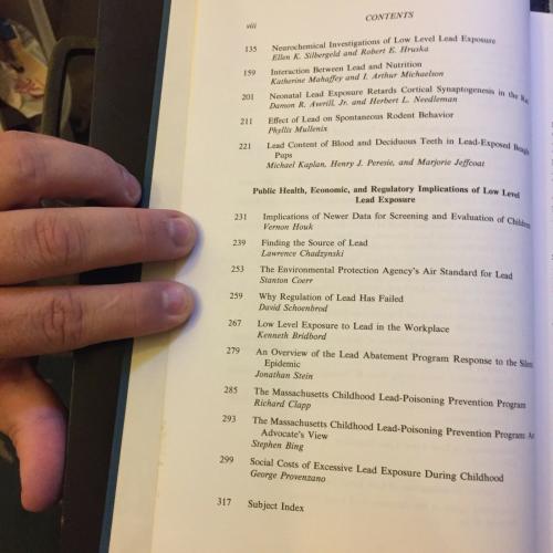 LOW Level Lead Exposure The Clinical implications of Current Research