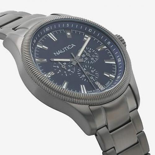 Nautica Men's 'Starboard' Quartz Stainless Steel Casual Watch, Color:Blue (Mo...