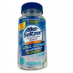 Alka-Seltzer Extra Strength Cool Action Heartburn Relief Chews-Cool Mint 