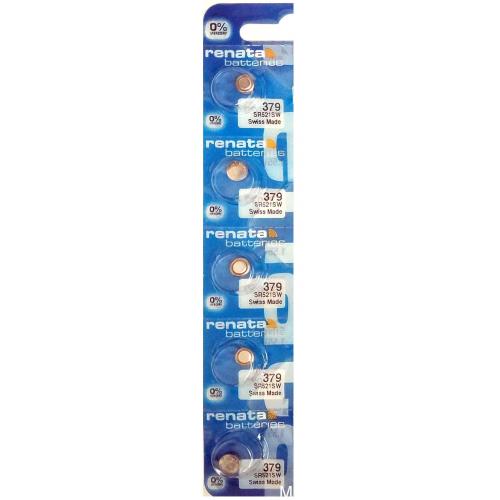379 RENATA WATCH BATTERIES SR521SW (2piece) New packaging Authorized Seller