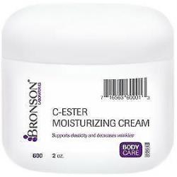 Bronson C-Ester Topical Moisturizing Cream, Decreases Wrinkles, 2 oz Jar