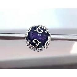 New Authentic Pandora 797607 Silver 925  Regal Beauty Purple Bead Charm