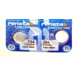 394 RENATA WATCH BATTERIES SR936SW (2 Pieces) New packaging Authorized Seller