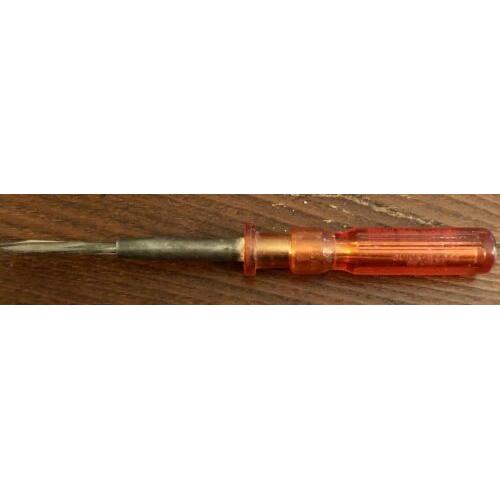 QUICK-WEDGE 1734 SCREW-HOLDING Screwdriver 4 Shank 6-1/2 OAL w/ Orange Handle