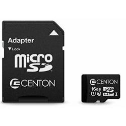 Centon Electronics 16GB Class 10 microSDHC Flash Memory Card & Adapter