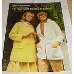 The New Soft Looks By Bernat Fashion Is Feminine Again 1969 Book No. 163