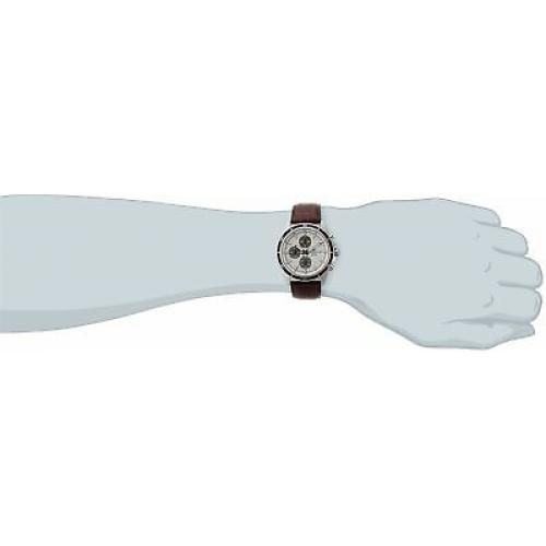 Casio Mens Edifice Stainless Steel & Brown Leather Chronograph Watch EFR526L-7AV