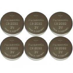 6 NEW PANASONIC CR2032 ECR 2032 3v Lithium Batteries Exp.2026 CR 2032