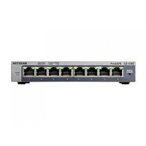 NETGEAR 8-Port Gigabit Smart Managed Plus Switch, ProSAFE Lifetime (GS108Ev3)