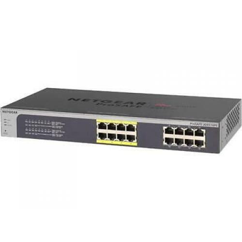 NETGEAR 16-Port Gigabit Rackmount Smart Managed Plus Switch, 85w 8xPoE, ProSAFE
