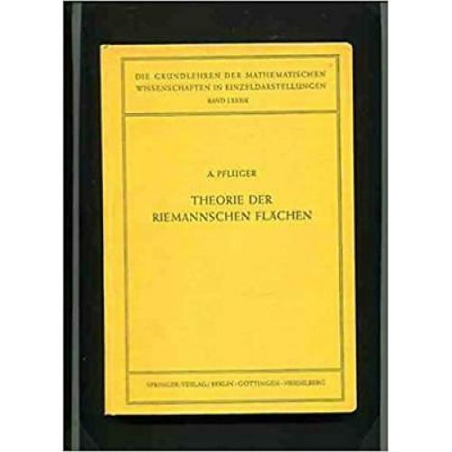 Theorie Der Riemannschen Flachen