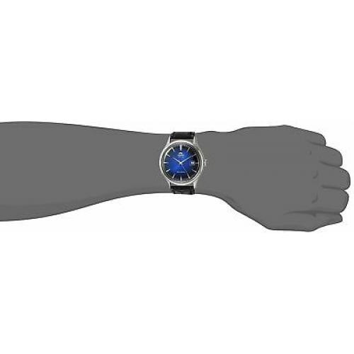 Orient Men's 'Bambino Version 4' Japanese Automatic Stainless Steel and Leath...
