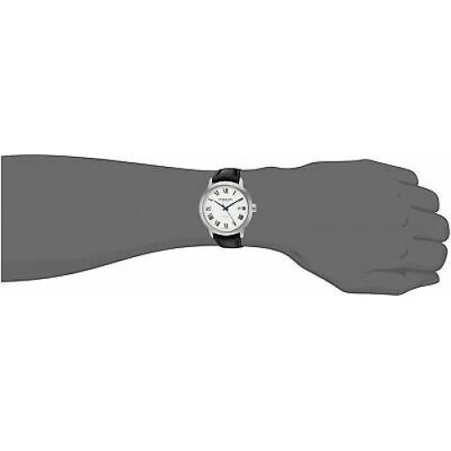 Raymond Weil Maestro Men's Automatic Silver Dial Leather Watch 2237-STC-00659