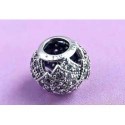 New Authentic Pandora Charm 791906 Silver S925 ALE Oriental Fan With Clear Bead