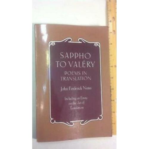 Sappho to Valery: Poems in Translation