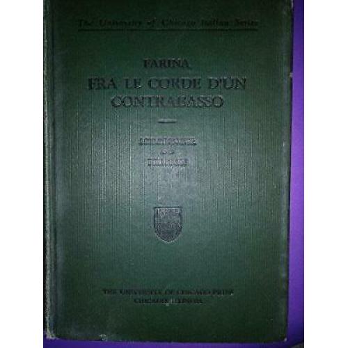 FARINA FRA LE CORDE D'UN CONTRABASSO 1928 hardcover
