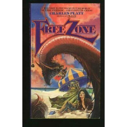 Free Zone Charles Platt 1st printing cover art Gary Ruddel