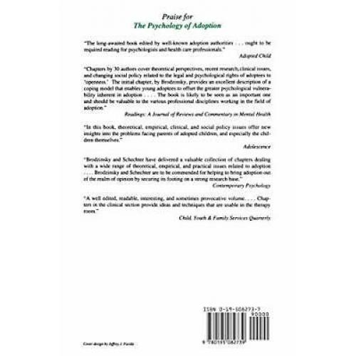 The Psychology of Adoption [some stains on pages, but NO writing or highlights]