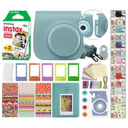 Fuji Instax 20 Sheet Film + Deluxe Stylish Kit for Fujifilm Mini 8 8+ All Colors