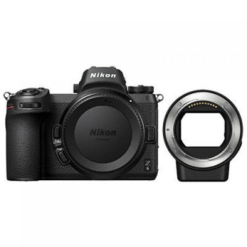 Nikon Z6 Mirrorless Digital Camera Body 24.5 MP Full-Frame & FTZ Mount Adapter