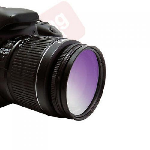 52mm 6 Piece Gradual Color Filter Kit Orange Yellow Blue Purple Red Grey