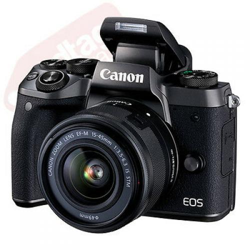 Canon EOS M5 Mirrorless Digital Camera with 15-45mm STM Lens Black + 16GB Kit