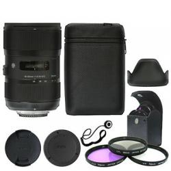 Sigma 18-35mm f/1.8 DC HSM Art Lens for Nikon + Deluxe Accessory Kit