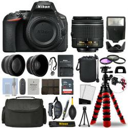 Nikon D5600 DSLR Camera with 18-55mm VR + 16GB 3 Lens Ultimate Accessory Kit