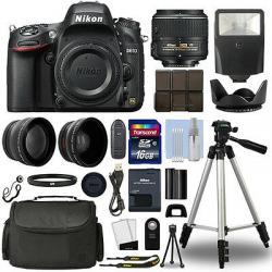 Nikon D610 Digital SLR Camera + 18-55mm VRII 3 Lens Kit + 16GB Top Value Bundle