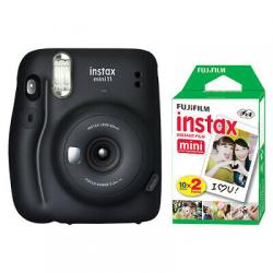 Fujifilm Instax Mini 11 Instant Film Camera Charcoal Gray+ 20 Sheet Instant Film