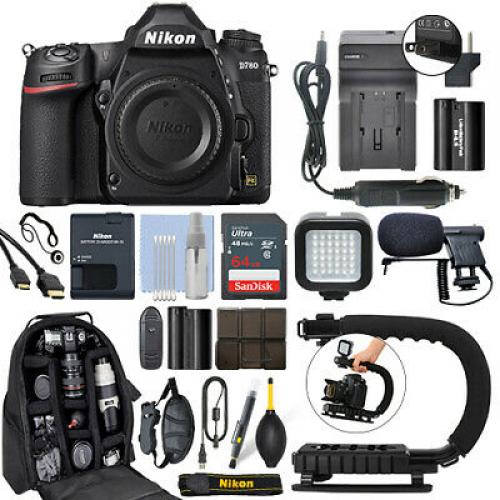 Nikon D780 Digital SLR Camera Body 24.5MP 4K FX-format + 64GB Pro Video Kit