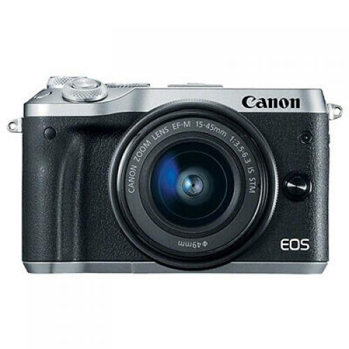 Canon EOS M6 Mirrorless Digital Camera with 15-45mm EF-M IS STM Lens Silver