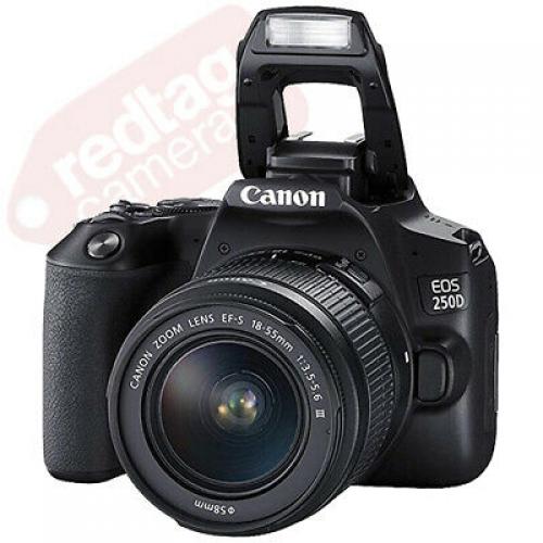 Canon EOS 250D DSLR Camera + 4 Lens Kit 18-55mm + 70-300mm + 16GB Top Value Kit