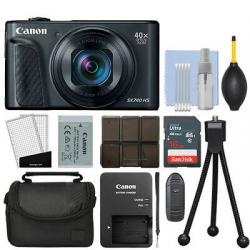 Canon PowerShot SX740 HS 20.3MP Digital Camera 40x Optical Zoom Black + 16GB Kit