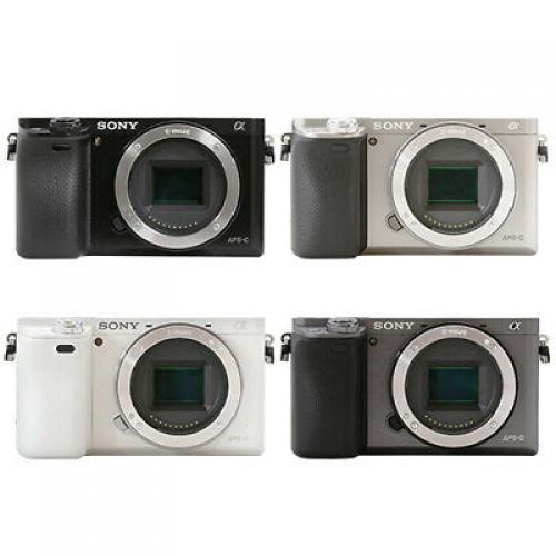 Sony Alpha a6000 Mirrorless 24.3MP Digital Camera Black White Silver Graphite