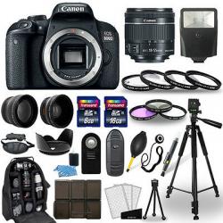 Canon EOS 800D Digital SLR Camera + 18-55mm STM Lens + 30 Piece Accessory Bundle