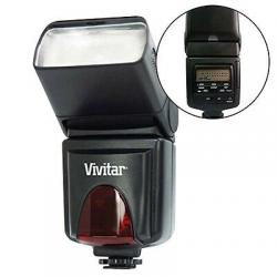 Vivitar SF-6000 Bounce Zoom Swivel LCD Flash For Digital & DSLR Cameras