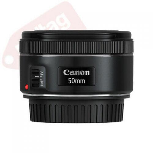 Canon EF 50mm f/1.8 STM Lens + Lens Hood + Filter Kit + Case + Accessory Kit