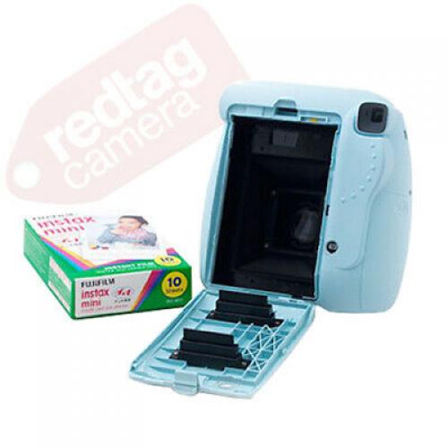 Fuji Instax Mini 9 Fujifilm Instant Film Camera with Clear Accents Yellow