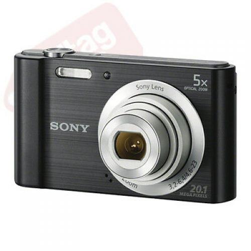 Sony Cyber-shot DSC-W800 20.1MP Digital Camera 5x Optical Zoom Black + 16GB Kit
