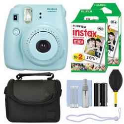 Fuji Fujifilm Instax Mini 8 Instant Film Camera Blue + 40 Film Accessory Kit