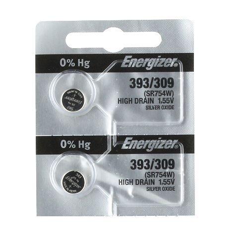 2 Pk Energizer 393 309 SR754 LR754 SR48 LR48 AG5 193 V393 D393 RW28 S15 Battery