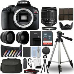 Canon EOS Rebel T7 / 1500D DSLR Camera + 18-55mm 3 Lens Kit+ 32GB Best Value Kit