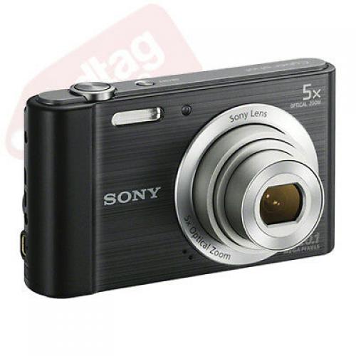 Sony Cyber-shot DSC-W800 20.1MP Digital Camera 5x Optical Zoom Black + 16GB Kit