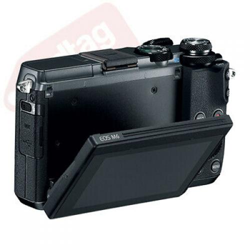 Canon EOS M6 Mirrorless Digital Camera with 15-45mm EF-M IS STM Lens Black
