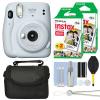 Fujifilm Instax Mini 11 Instant Film Camera Ice White + 40 Film Accessory Kit