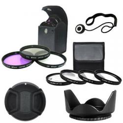67mm Close up Lens Set + Filter Kit + Tulip Lens Hood + Lens Cap + Cap Keeper