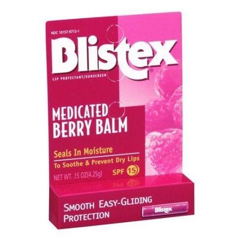 Blistex Medicated Berry Balm SPF 15 0.15 oz
